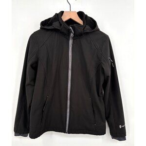 Free Country Fleece lined Hooded Jacket Women Medium Black